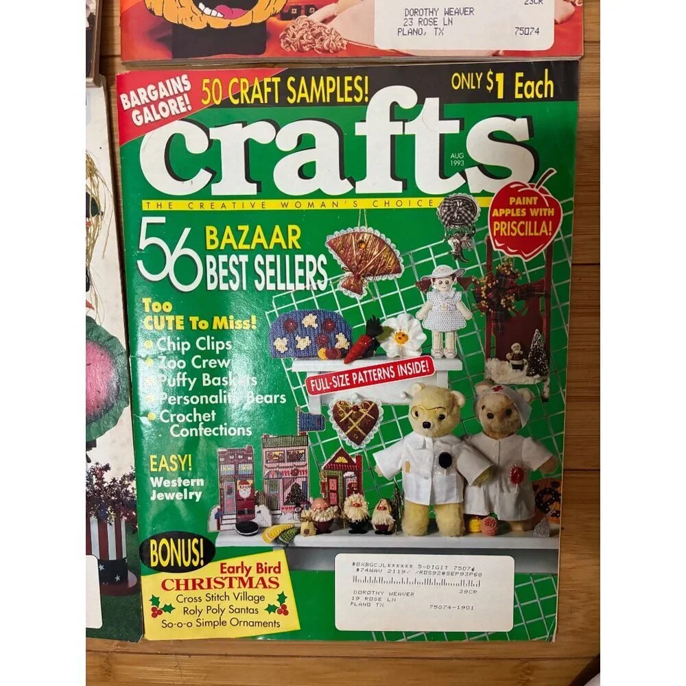VTG Crafts Magazine Bundle 6 Issues 1991-1993 DIY Y2K 90s